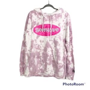 BSR by Samii Ryan Sensitive Tie Dye pink hoodie size M